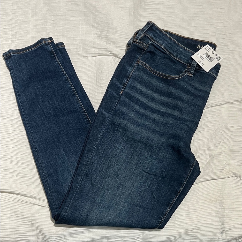American Eagle Outfitters Dark Blue Skinny Jeans